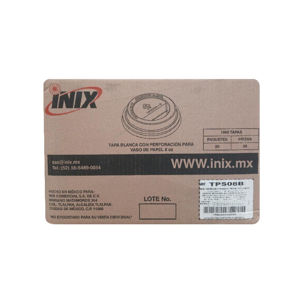 Tapa TPS08B Inix – www.reni.mx